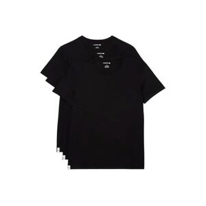 Lacoste Essentials 3 Pack BLACK MED  V‎ Neck T-shirts Cotton NWT MENS
